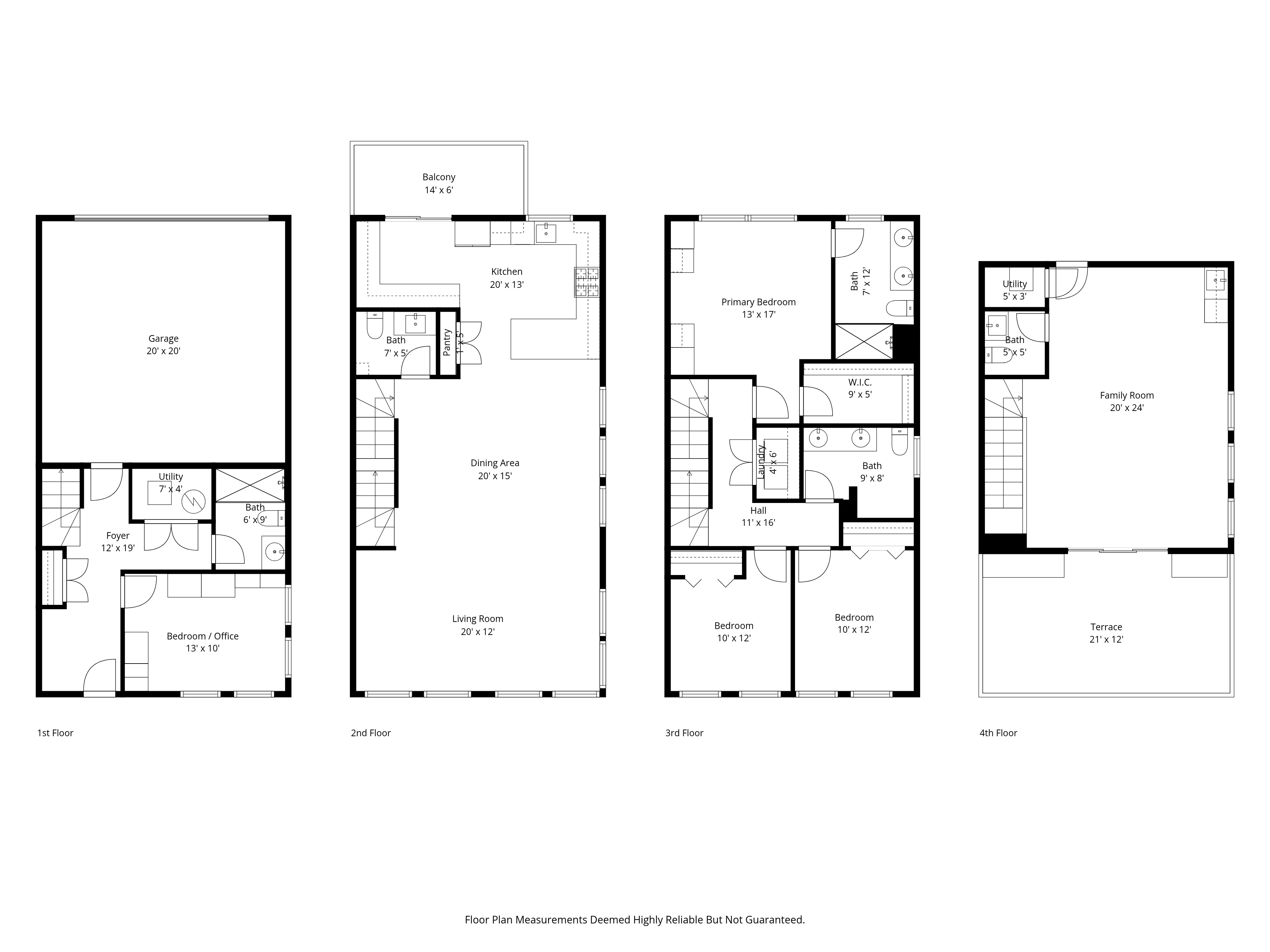 Prairie Court Town Homes Floorplans
